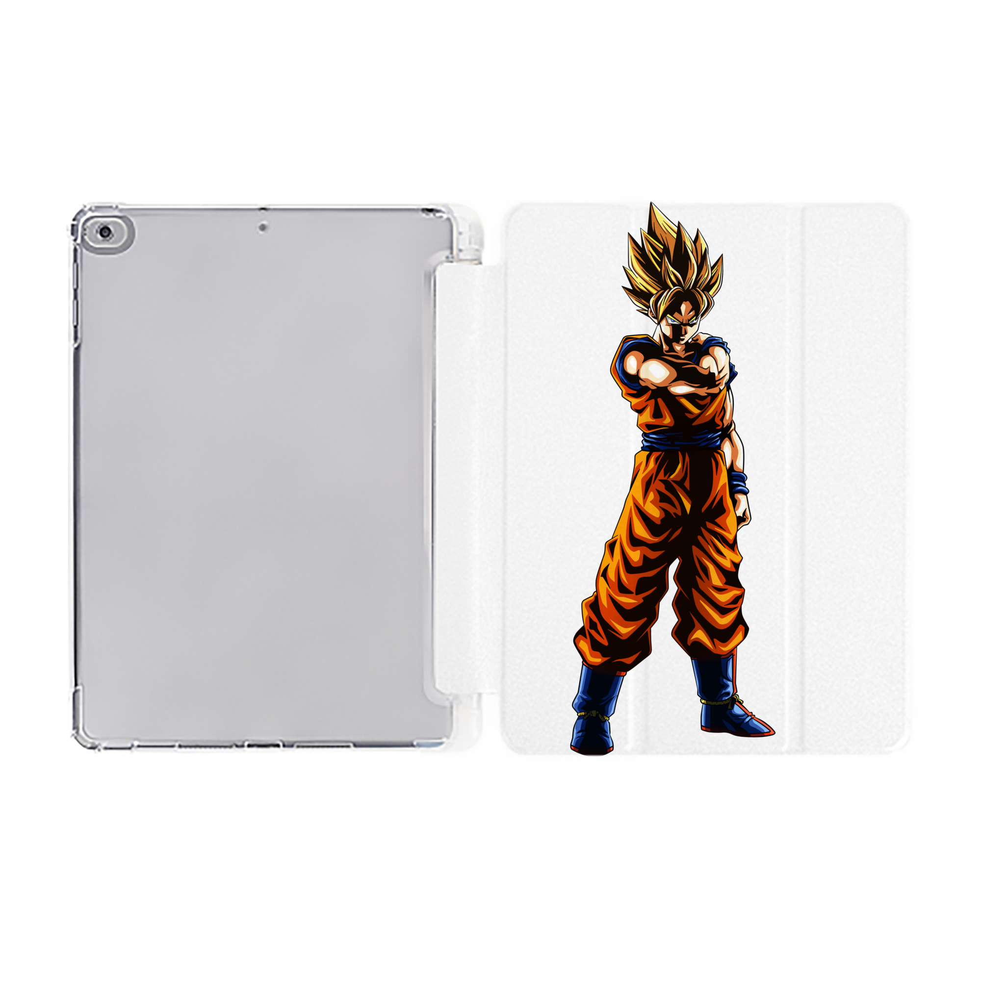 （画像用） ドラゴンボール 孫 悟飯（そんごはん）DRAGON BALL Son Gohan IPad ケース ペン収納付き 三つ折りスタンド PUレザー×シリコン 対応機種9.5/10.5/10.9インチ